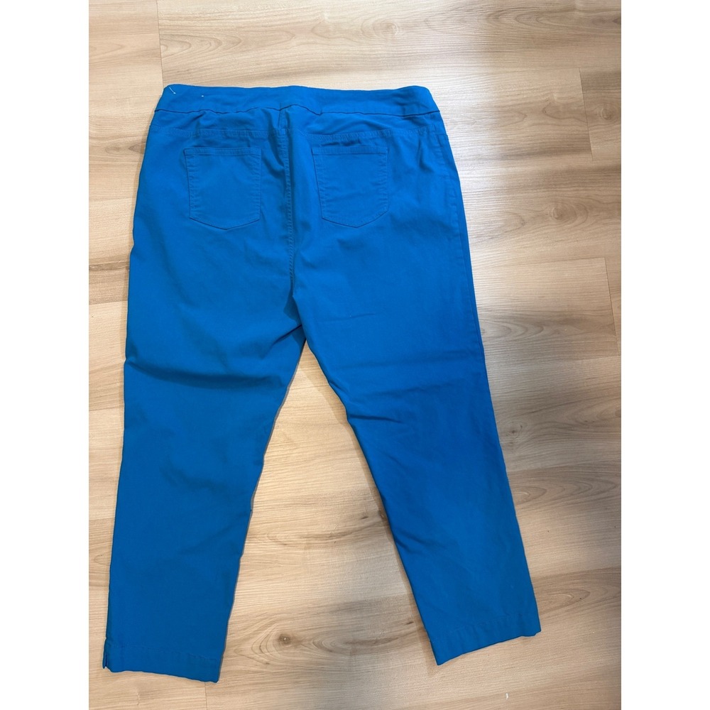 Soft Surroundings Pants Blue 2X Women Pull On Stretch Crop Casual 5AC10 - Picture 7 of 10